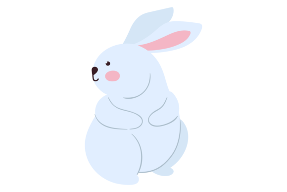 Cute Bunny Graphic for Branding and Marketing