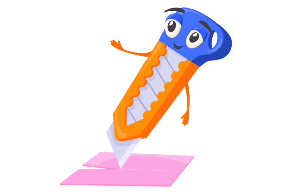 Cutting Knife Character Enhances Visual Storytelling