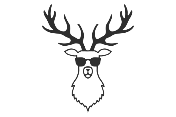 Deer Head in Sunglasses
