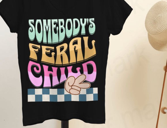 Feral Child Graphic for T-Shirt Designs