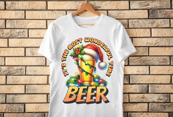 Funny Beers Christmas PNG File for Sub - Graphics for T-Shirt Designs