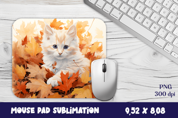 Funny Cute Cat Mouse Pad Bundle Graphics for Local Branding