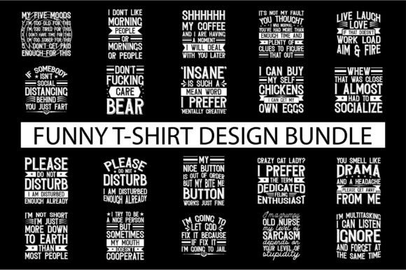 Funny T-Shirt Design Bundle for Crafters and Handmade Businesses