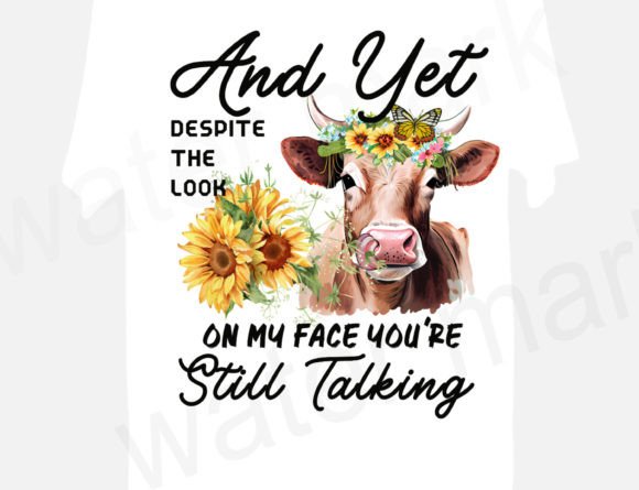 Look On My Face Funny Cow Png
