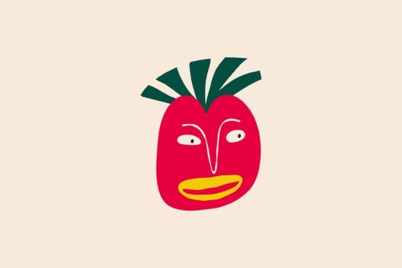 Red Apple with Face SVG Clipart Review