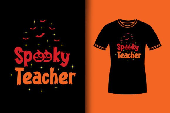 Spooky Teacher Graphics for T-Shirt Designs