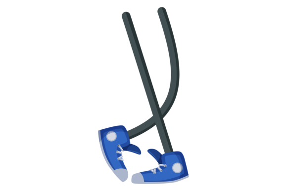 Standing Legs in Funny Pose Graphics for Crafters